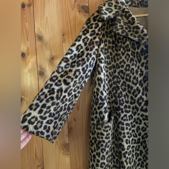 Vintage 60s faux fur Leopard coat - Picture 3 of 6